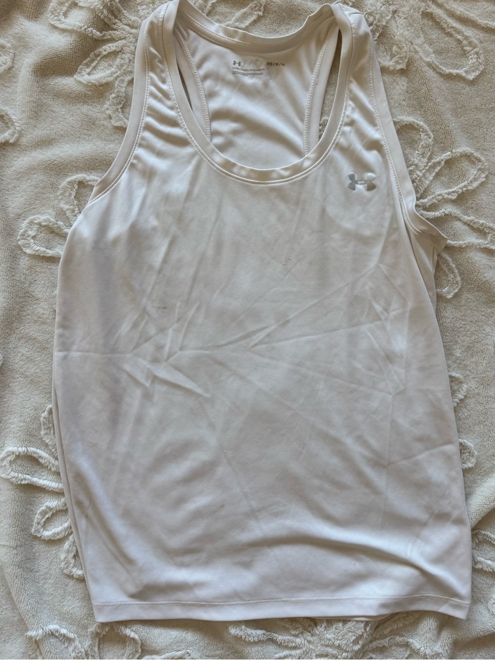 Under Armour White Women's Racerback Performance Tank
